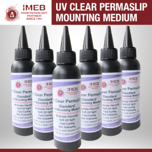 Case of UV clear permaslip mounting medium